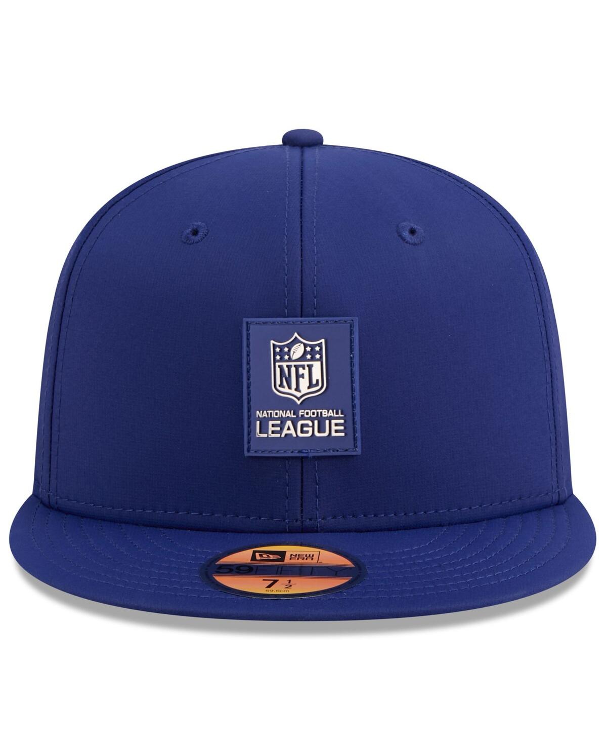 New Era Men's Blue Nfl 2025 Sideline 59fifty Fitted Hat In Blue