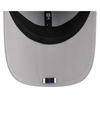 Men's Gray Baltimore Ravens 2025 Sideline M-Crown 9FORTY Adjustable Hat