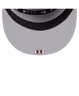 Men's Gray Minnesota Vikings 2025 Sideline Split Panel 9FIFTY Snapback Hat