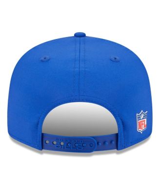 Men's Royal Buffalo Bills 2025 Sideline Throwback Split Panel 9FIFTY Snapback Hat
