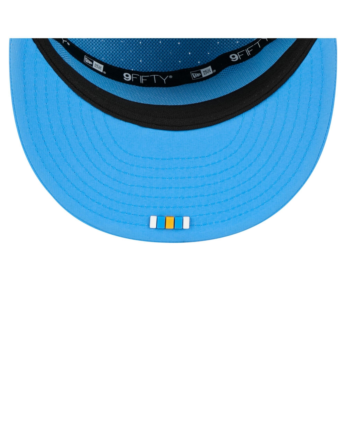 New Era Men's Powder Blue Los Angeles Chargers 2025 Sideline Split Panel 9FIFTY Snapback Hat