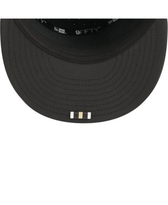 Men's Black New Orleans Saints 2025 Sideline Split Panel 9FIFTY Snapback Hat