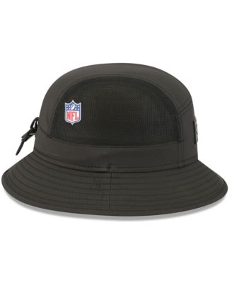 Men's Black Baltimore Ravens 2025 Sideline Bucket Hat