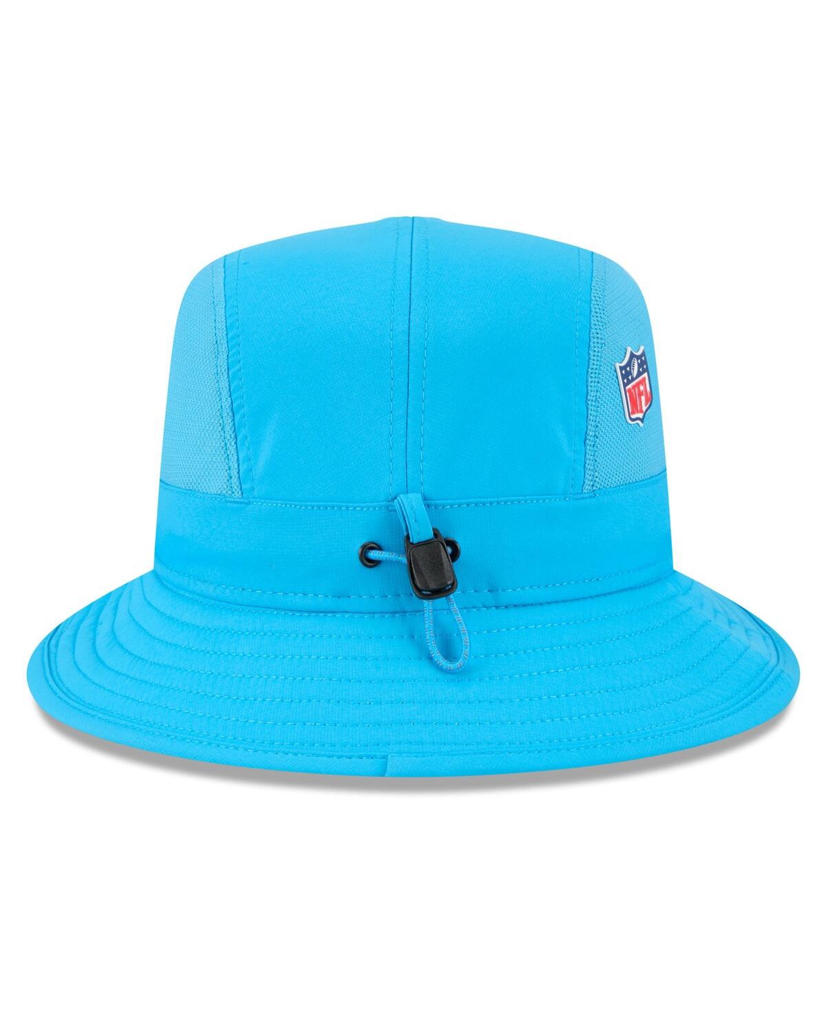 New Era Men's Blue Carolina Panthers 2025 Sideline Bucket Hat In Blue