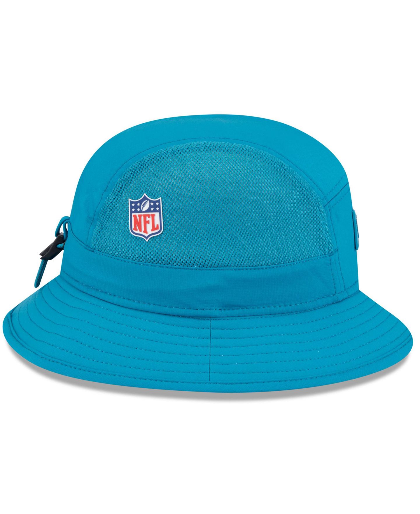 Мужская панама New Era Teal Jacksonville Jaguars 2025 Sideline Bucket Hat — фото 2