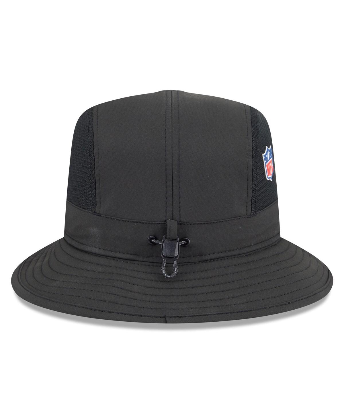 New Era Men's Black Las Vegas Raiders 2025 Sideline Bucket Hat In Black