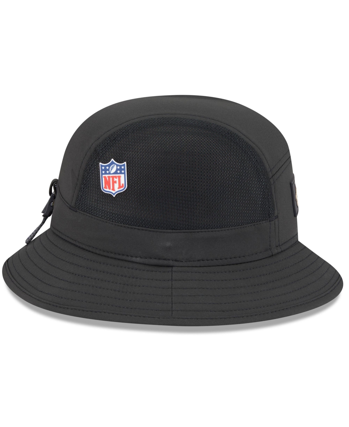 New Era Men's Black New Orleans Saints 2025 Sideline Bucket Hat In Black