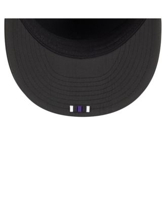 Men's Black Baltimore Ravens 2025 Sideline Retro Crown 59FIFTY Fitted Hat