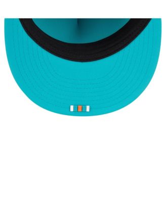 Men's Aqua Miami Dolphins 2025 Sideline Retro Crown 59FIFTY Fitted Hat