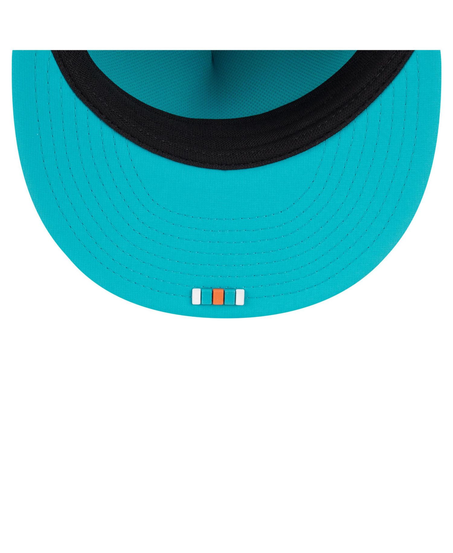 Men's Aqua Miami Dolphins 2025 Sideline Retro Crown 59FIFTY Fitted Hat