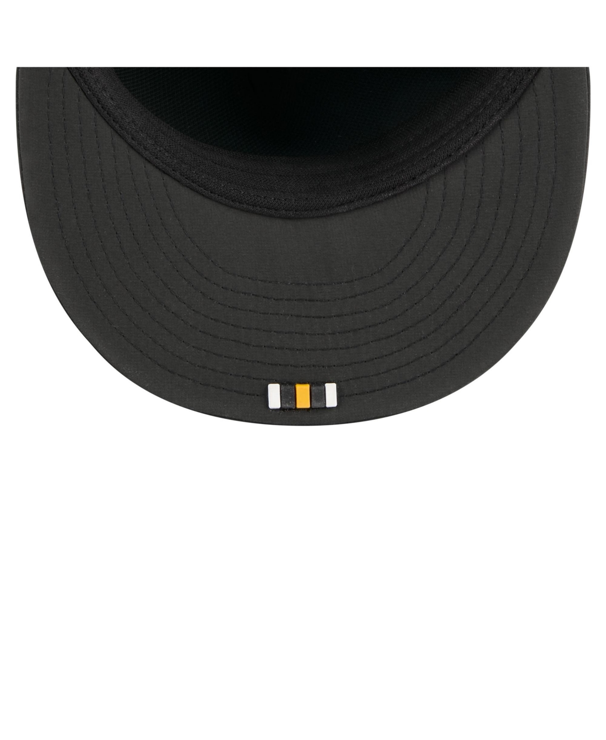 New Era Men's Black Pittsburgh Steelers 2025 Sideline Retro Crown 59fifty Fitted Hat In Black