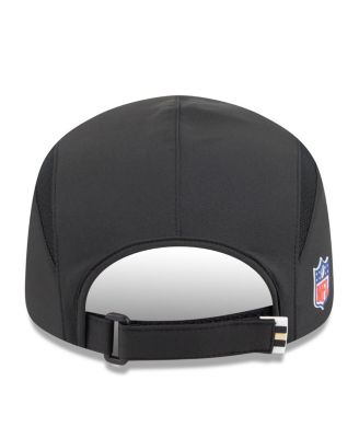 Men's Black New Orleans Saints 2025 Sideline Runner Adjustable Hat