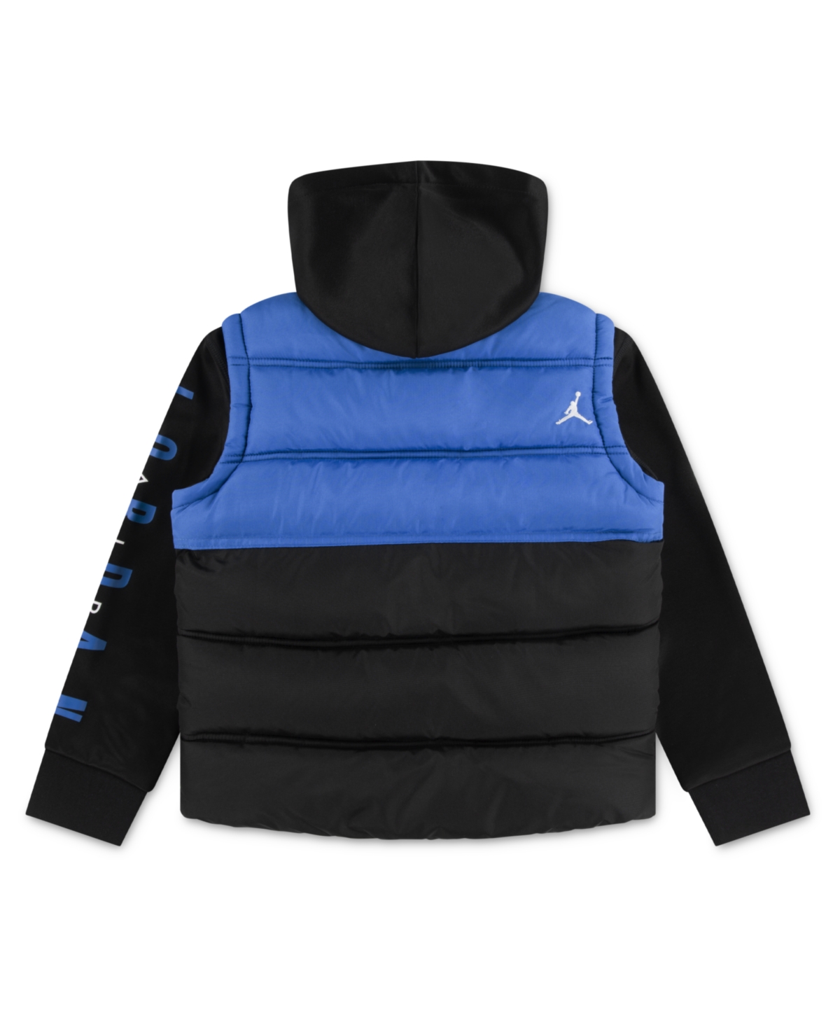 Jordan Big Boys Layered Look Hooded Jacket In Multi