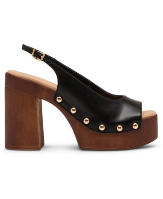 Women's Xanadu Wooden Platform Slingback Pumps