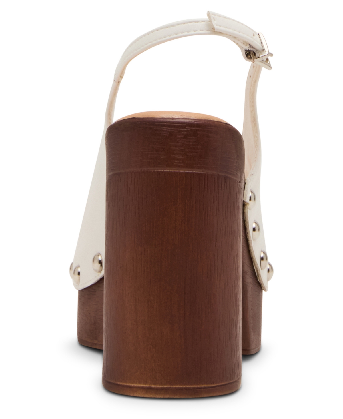 Madden Girl Women's Xanadu Wooden Platform Slingback Pumps In White