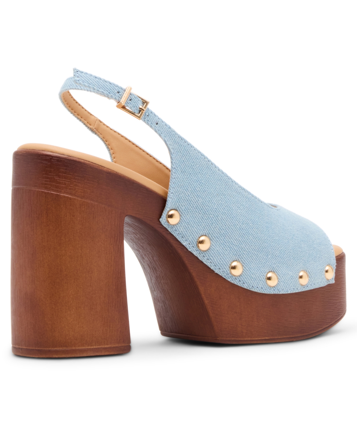 Madden Girl Women's Xanadu Wooden Platform Slingback Pumps In Blue