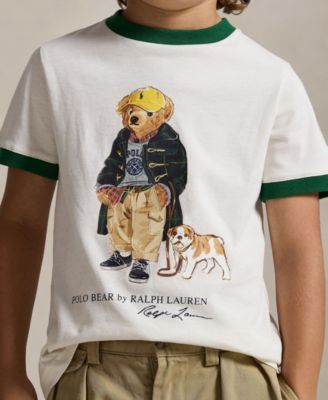 Toddler and Little Boys Polo Bear Ringer T-Shirt