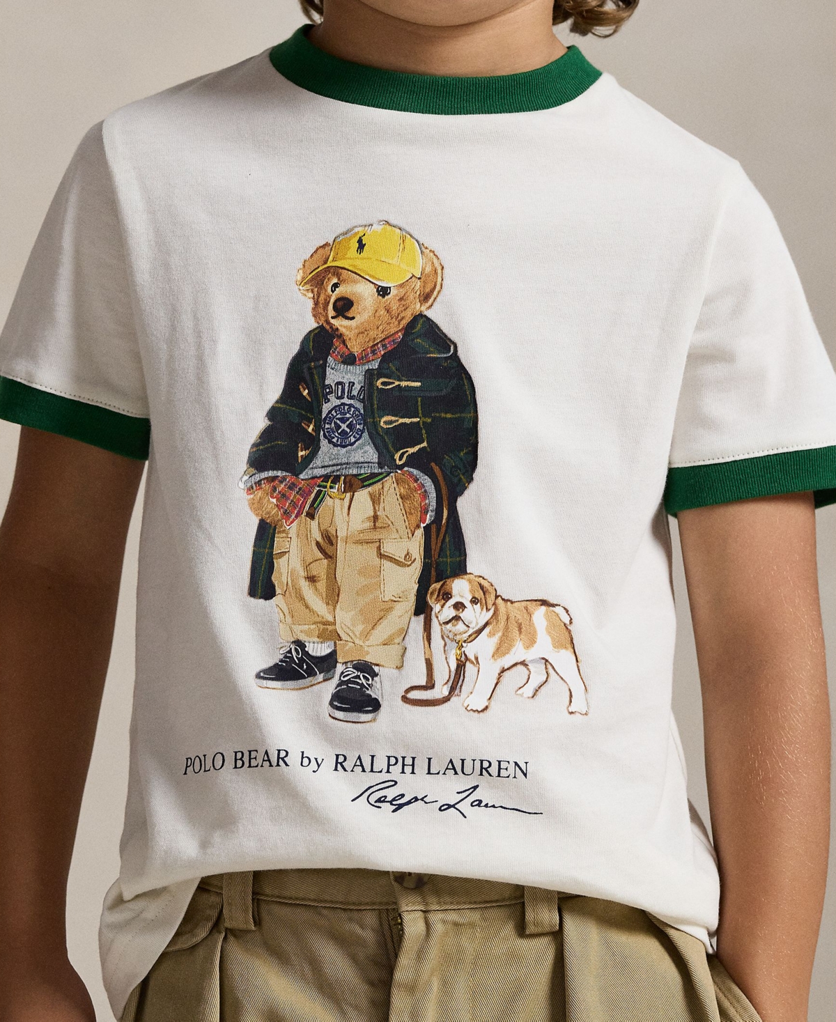 Polo Ralph Lauren Bear-print T-shirt In White