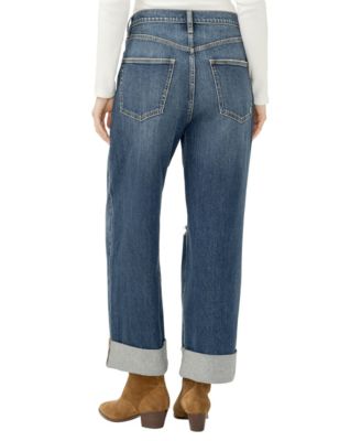 Women's Be Easy High Rise Wide Leg Crop Jeans