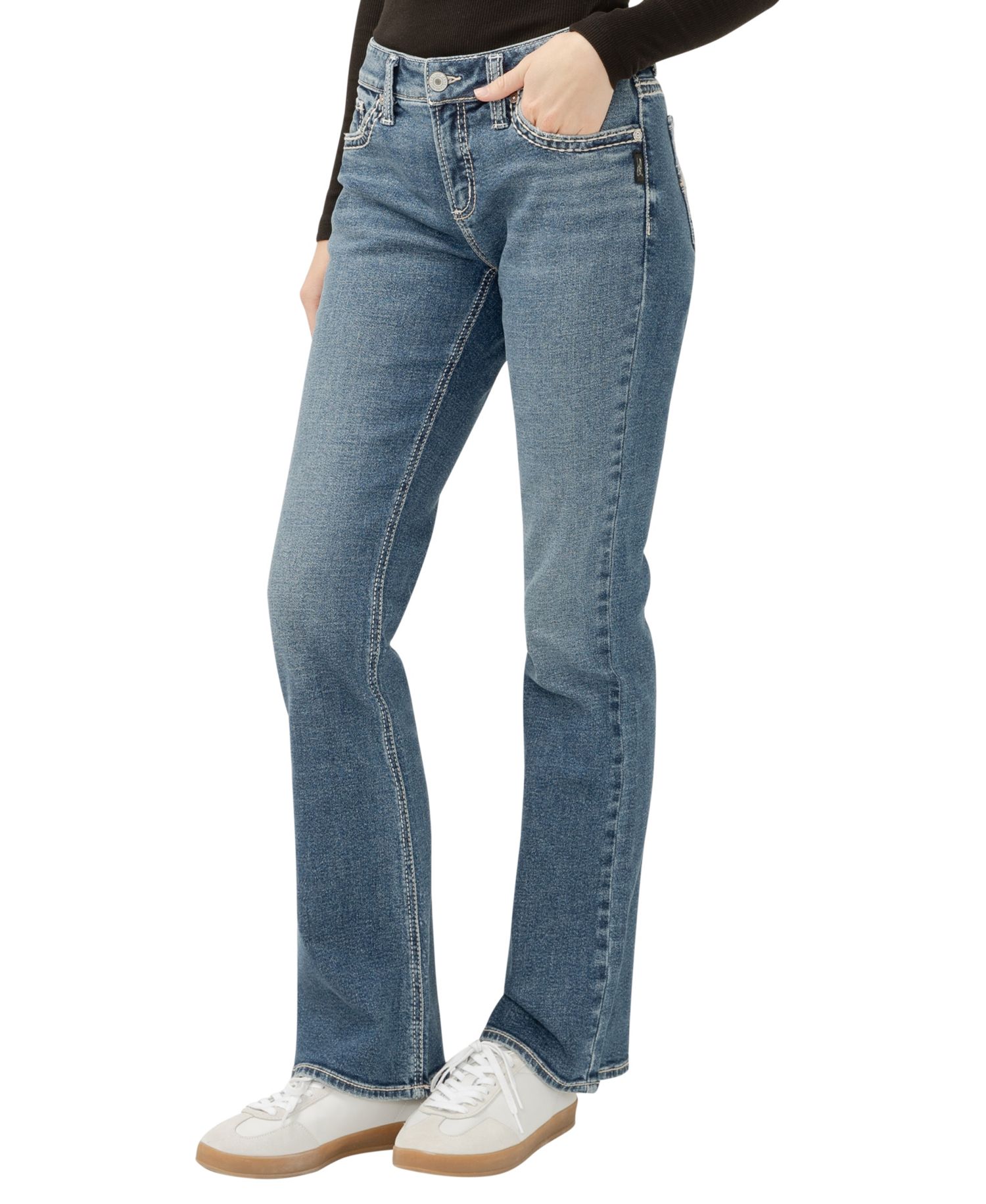 Women's Elyse Mid Rise Comfort Fit Bootcut Jeans