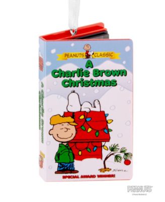 Peanuts A Charlie Brown Christmas Retro Video Cassette Case Christmas Tree Ornament