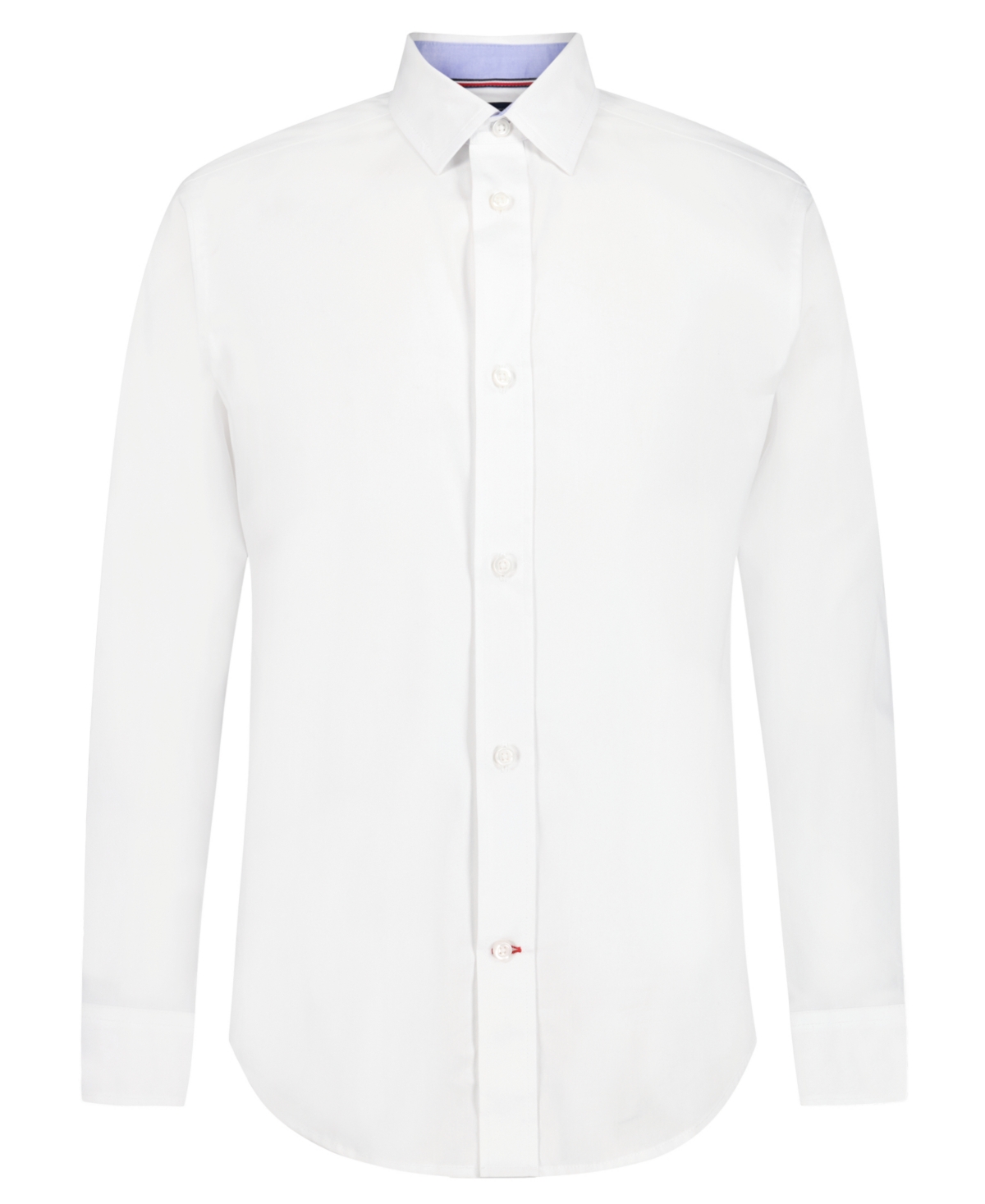 Tommy Hilfiger Kids' Big Boys Solid Long Sleeves Shirt In White