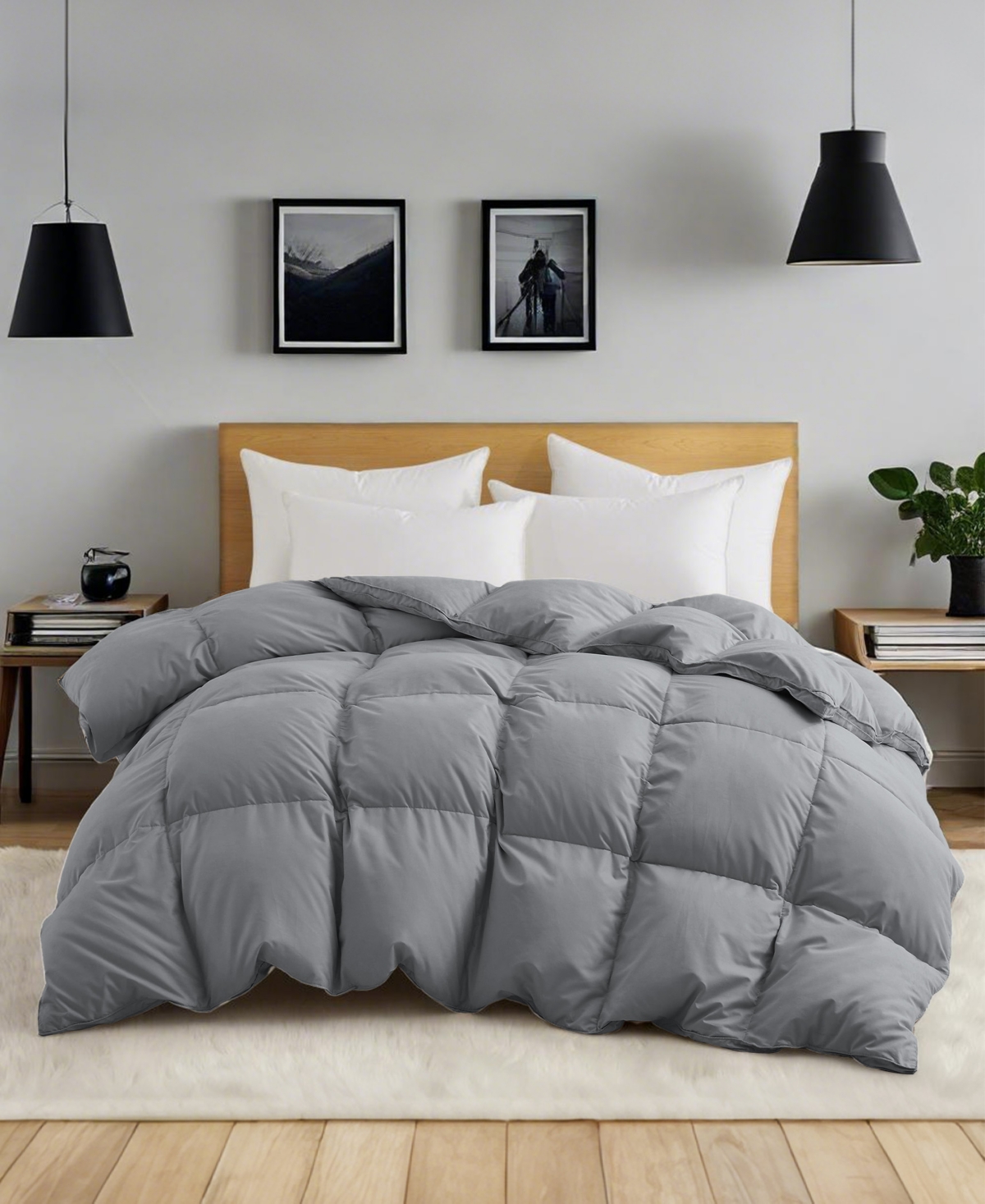 Unikome Buttery Soft Goose Down Feather Comforter