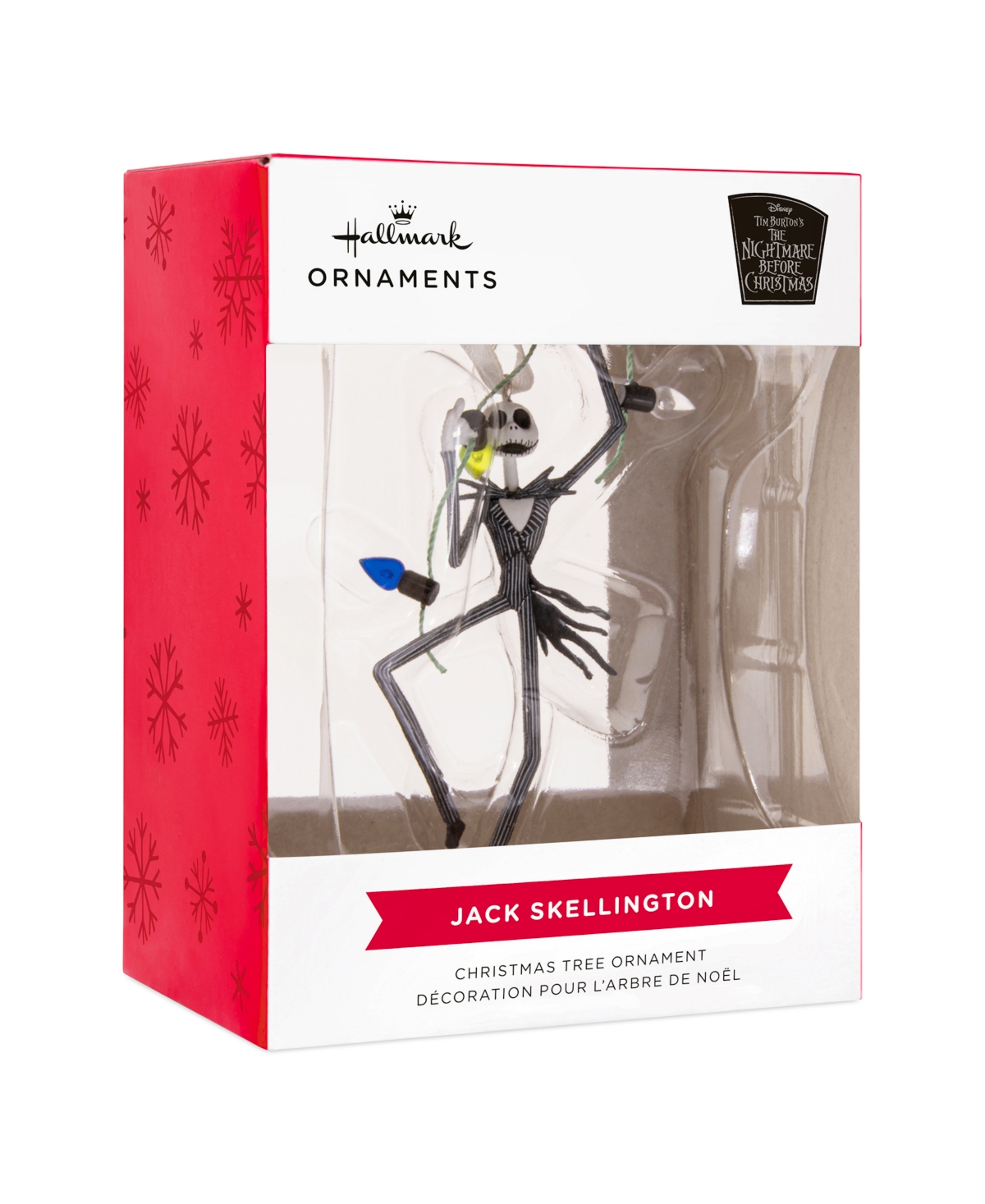 Hallmark Disney The Nightmare Before Christmas Jack Skellington With Lights Christmas Tree Ornament In Multi