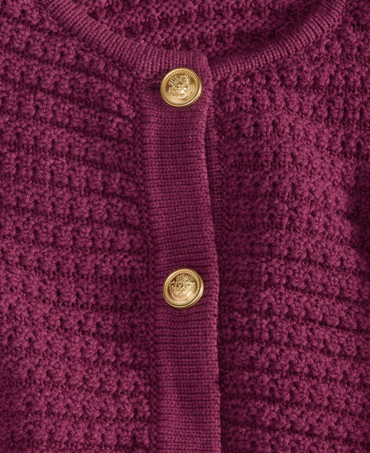 Inc International Concepts Plus Size Textured Button-front Cardigan, Macy's Exclusive In Purple