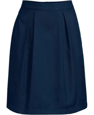 Women's Solid Pleated Skort Top of Knee