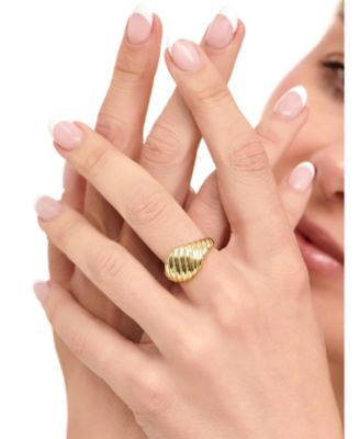 Rope Ring in Gold Plated Sterling Silver