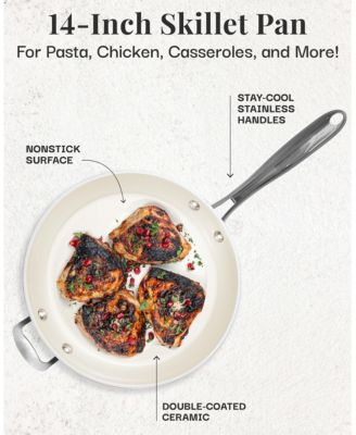 Natural Collection 14 in. Ceramic Nonstick Skillet