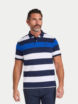 Men's Jersey Contrast Panel Polo