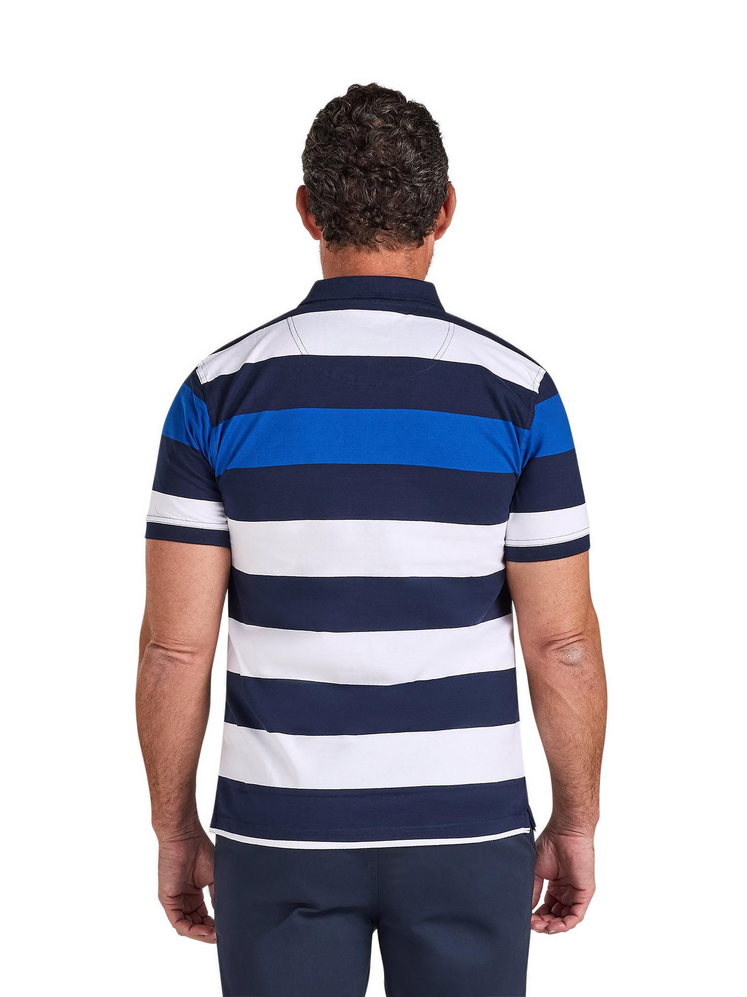 Men's Jersey Contrast Panel Polo