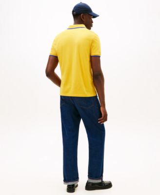 Men's Seasonal Embroidered Crest Regular Fit Tipped Polo Shirt