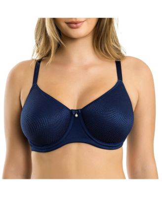Women's Pearl Non-Padded Seamless Minimizer Bra, Navy, 42H