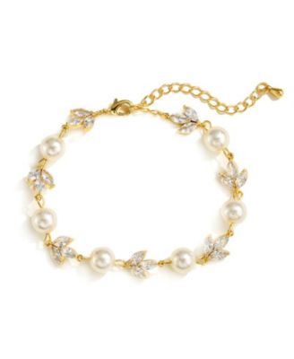 Forever Pearl and Crystal Bracelet