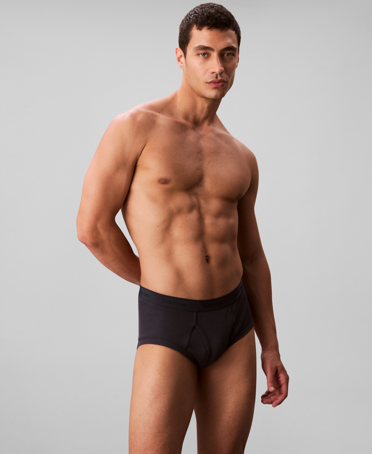 Calvin Klein Men's 3-pack Cotton Classics Briefs In Gray