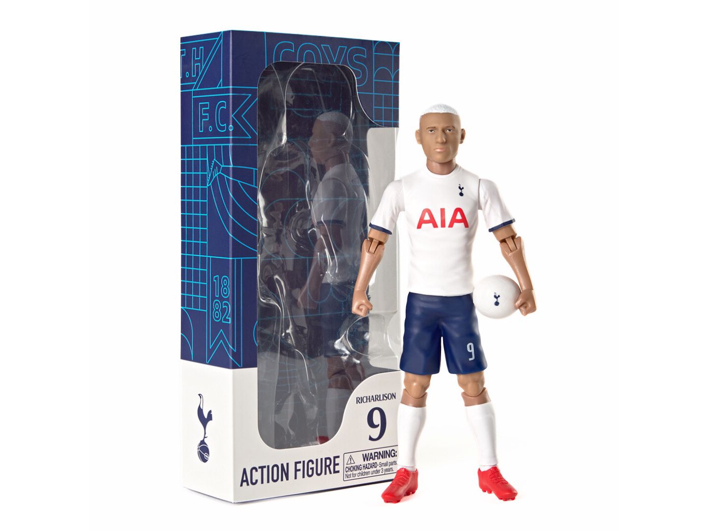 Детская фигурка Banbo Toys Sockers Tottenham Hotspur F.C. Richarlison 8" Collectible Soccer Action Figure — фото 1