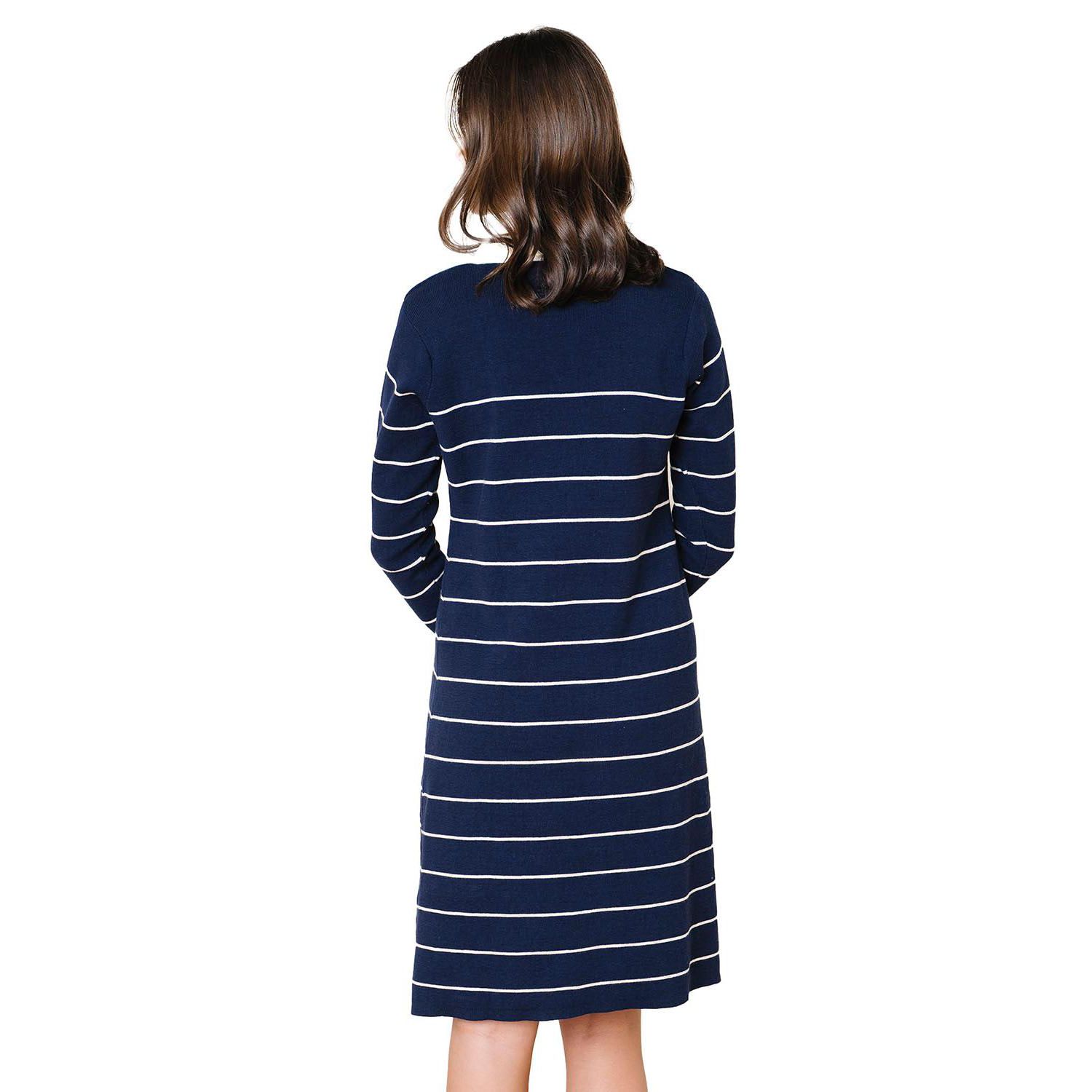 Women's Hope and Henry Organic Long Sleeve Collared Sweater Dress