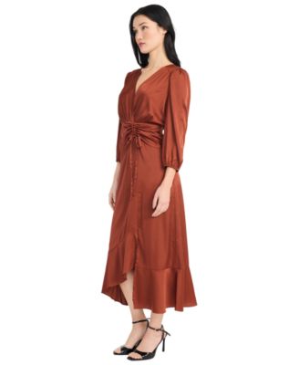 Women's Tiered Skirt Wrap Dress