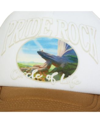 The Lion King Pride Rock White & Tan Trucker Hat