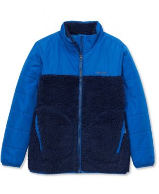 Kids Water Resistant Mixed Media Insulated Jacket