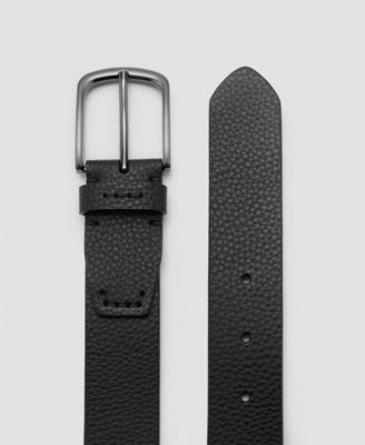 Men's Pebbled Leather Belt