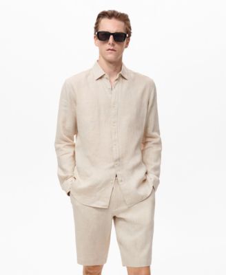 MANGO - Men's Linen Shirt