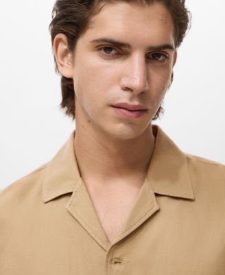 Men's Regular-Fit Linen Blend Shirt