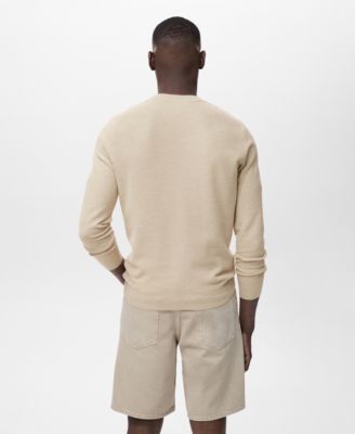 Men's Microstructure Cotton Knitted Sweater