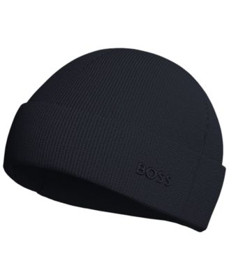 Men's Waffle Logo Detail Beanie