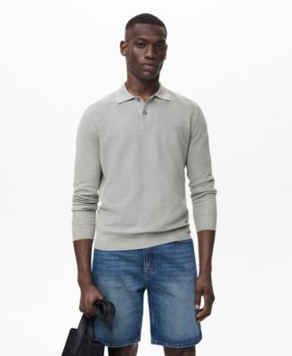 Men's Micro-Structured Cotton Polo Shirt