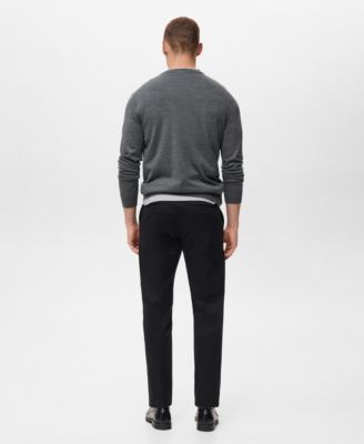 Men's Wool Round-Neck Sweater